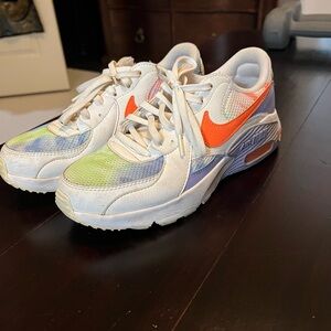 Nike Air Max Shoes - White, Orange, and Purple